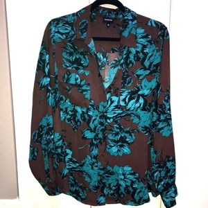 Floral Pattern Button Down Shirt